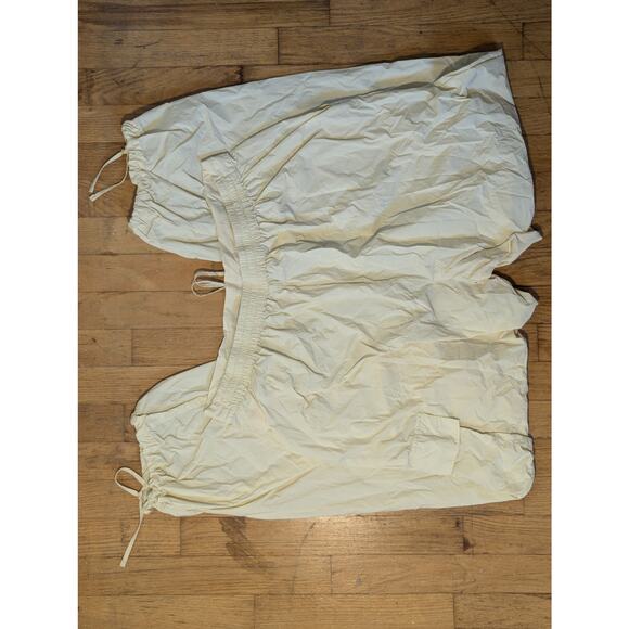 RTR DONNI. Cream Relaxed Nylon Cargo Pants Size XL 10-12 loose jogger - Picture 7 of 9